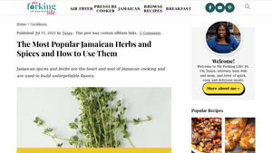 My Forking Life - Jamaican Herbs & Spices