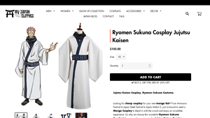 My Japan Clothes - Ryomen Sukuna Cosplay Costume
