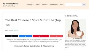 My Morning Mocha - 10 Substitutes for Chinese 5 Spice