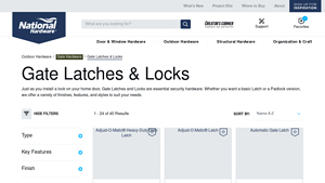 National Hardware - Gate Latches and Locks