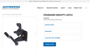Nationwide Industries - Standard Gravity Latch