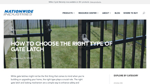 Nationwide Industries - Gate Latches