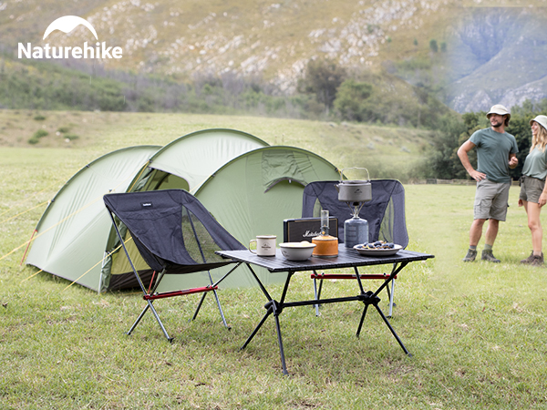 An application scenario or product detail of naturehike ft11 height adjustable camping for sale - Image 2