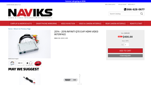 Naviks - 2014-2016 Infiniti Q70 HDMI Video Interface