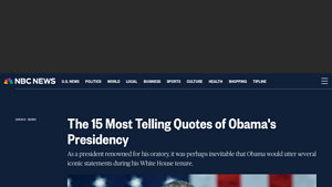 NBC News - Memorable Obama Quotes