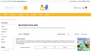 NewBlessing - Inflatable Pool Bar