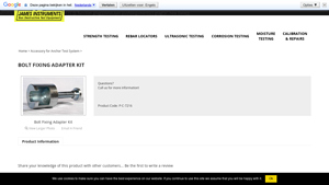 NDT James - Bolt Fixing Adapter Kit