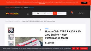 Honda - Civic TYPE R K20A Engine with Transmission