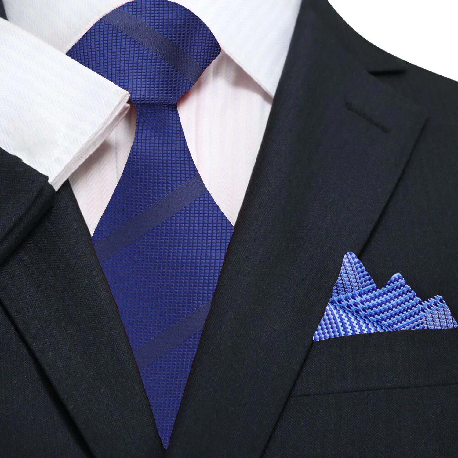 An application scenario or product detail of necktie navy blue - Image 10