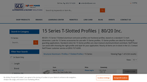 Neff Power - 15 Series T-Slotted Aluminum Extrusion Profiles