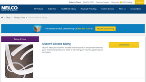 Nelco Products - Silcon® Silicone Tubing
