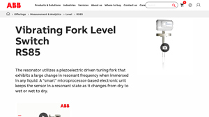ABB - RS85 Vibrating Fork Level Switch