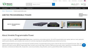 AMETEK Programmable Power - Precision Power Supplies