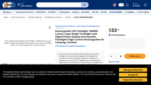 Newegg - Rechargeable LED Flashlight