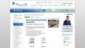 New England Lab - Optima Freestanding Benches