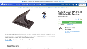Newport - 360-45 Angle Bracket