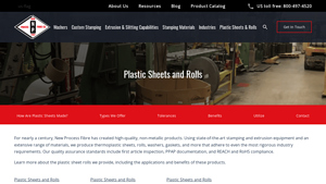 New Process Fibre Company - High-Quality Plastic Sheets and Rolls