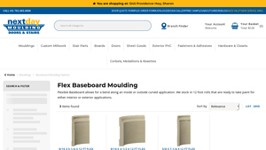 Next Day Moulding - Flex Baseboard Moulding