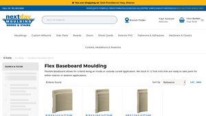 Next Day Moulding - Flex Baseboard Moulding