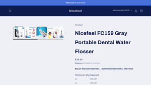 Nicefeel - FC159 Gray Portable Dental Water Flosser