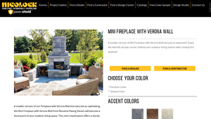 Nicolock - Mini Fireplace with Verona Wall