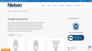 Nielsen Hardware - Straight Loop Latches