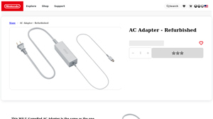 Nintendo - AC Adapter for Wii U REFURBISHED