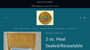 Nola Spice - 2 oz. Heat Sealed/Resealable Bag