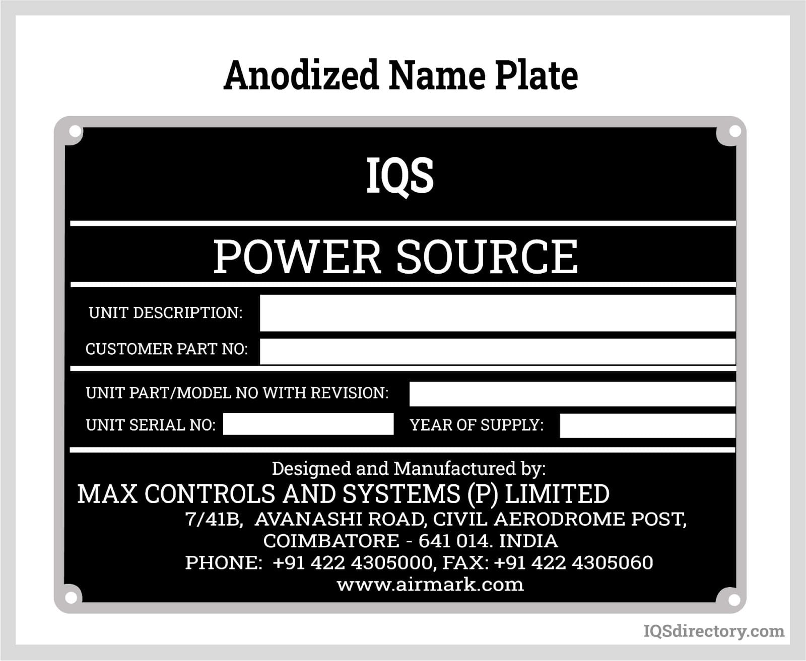An application scenario or product detail of nomenclature plate - Image 9