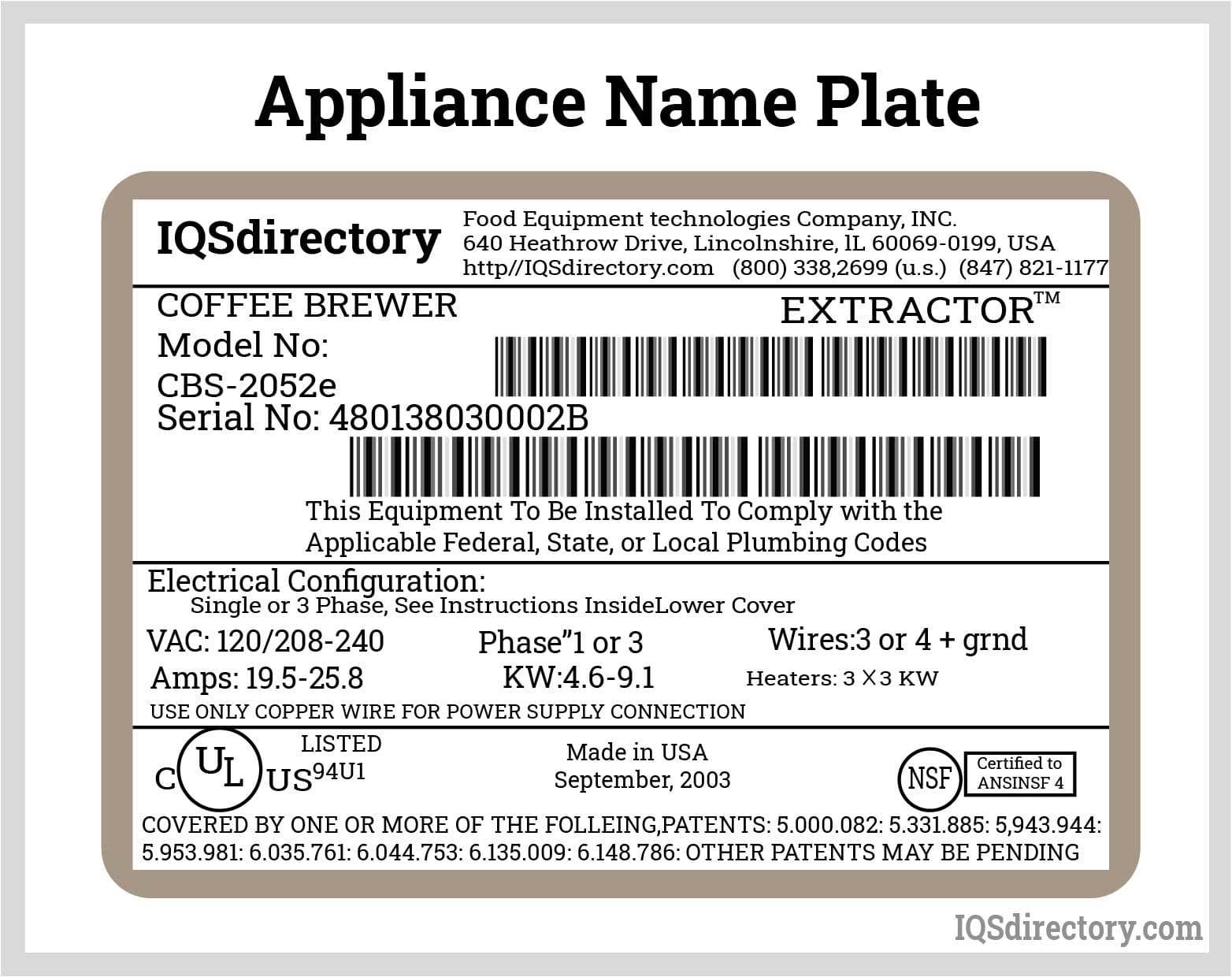 An application scenario or product detail of nomenclature plate - Image 11