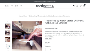 North States - Toddleroo Drawer & Cabinet Tab Latches