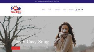 Nose Warmer Company - Snow Leopard Faux Fur Nose Warmer