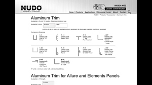 Nudo - Aluminum Trim