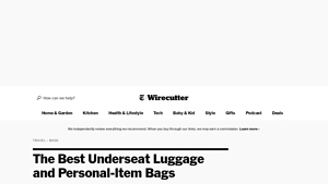 NYTimes - Waterfield Air Porter Carry-On Bag