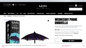 Nyx Cosmetics - Wednesday Phone Umbrella