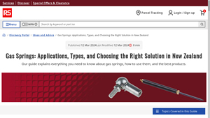 RS Online - Gas Springs