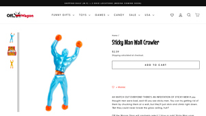 Off The Wagon Shop - Sticky Man Wall Crawler