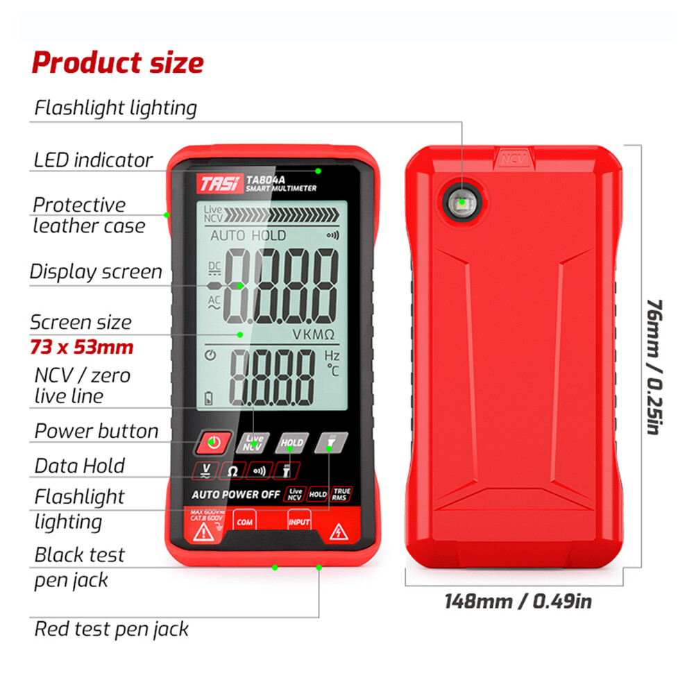 An application scenario or product detail of ohmmeter volt tester meter ta804a - Image 8