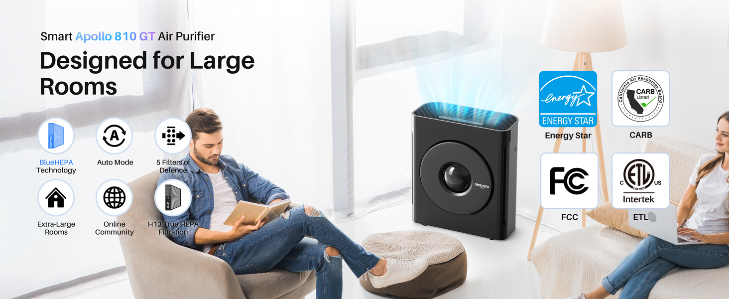 An application scenario or product detail of okaysou apollo 810gt 5-stage true hepa air purifier - Image 18