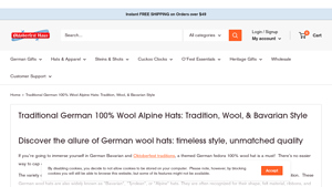 Oktoberfesthaus - Traditional 100% Wool Alpine Hats