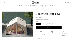 Coody - 13.6 Inflatable Tent