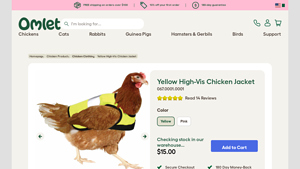 Omlet - Yellow High-Vis Chicken Jacket