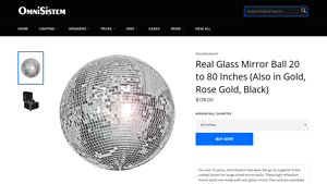 OmniSistem - High Reflection Mirror Balls