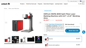 OMTech - MP6969 80W MOPA Fiber Laser Marking & Engraving Machine