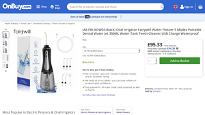 Fairywill - Oral Irrigator AE-FW-AOW03-Black