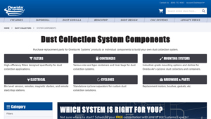 Oneida Air - Dust Collection Systems and Accessories