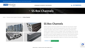 One Touch Exim - Stainless Steel Box Channels