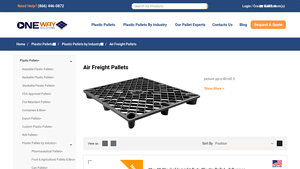 Oneway Solutions - 40 x 48 Stackable Light Duty Plastic Pallet
