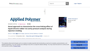 Wiley - Thermal Expansion in LSR Molding