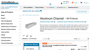 Online Metals - Aluminum Channel